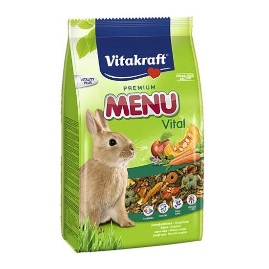 Vitakraft Menú premium vital, conejos 1kg Imagen de Vitakraft Menú premium vital, conejos 1kg