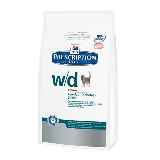 Hills Prescription Diet wd dry food for cats 1,5kg bag Imagen de Hills Prescription Diet wd dry food for cats 1,5kg bag