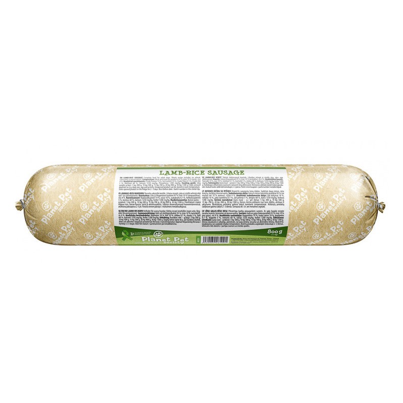 Planet Pet Pps lamb-rice sausage 800 g Imagen de Planet Pet Pps lamb-rice sausage 800 g