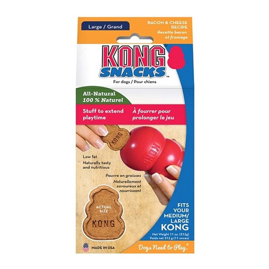 Kong Snacks Bacon & Cheese para perros L-XL Imagen de Kong Snacks Bacon & Cheese para perros L-XL
