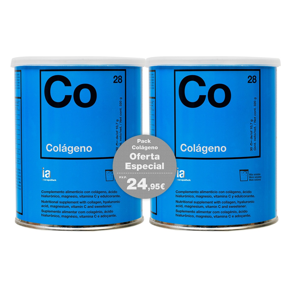 Interapothek duplo colágeno 2x320g Imagen de Interapothek duplo colágeno 2x320g