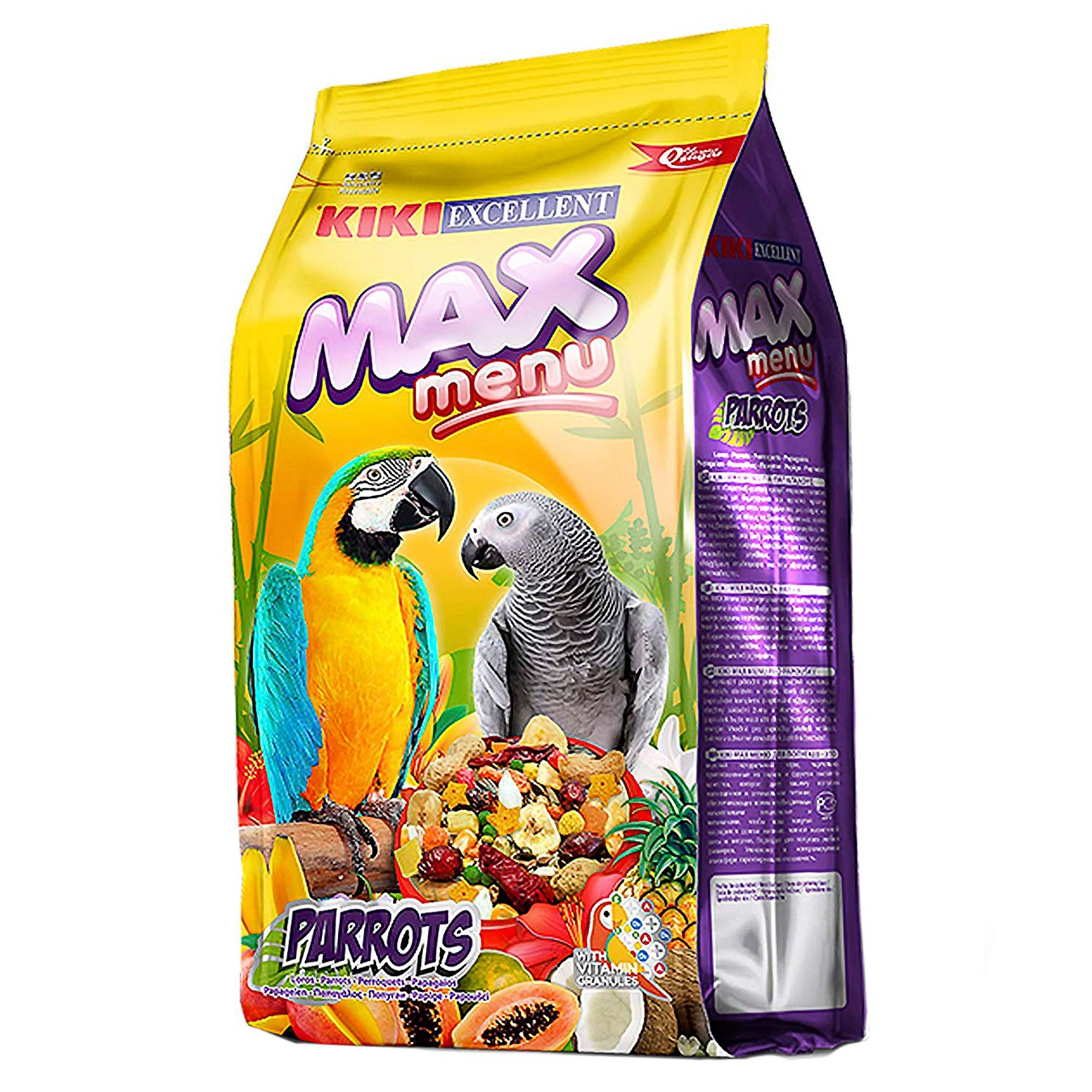 Kiki max menu loros y cotorras 2,5kgs. Imagen de Kiki max menu loros y cotorras 2,5kgs.