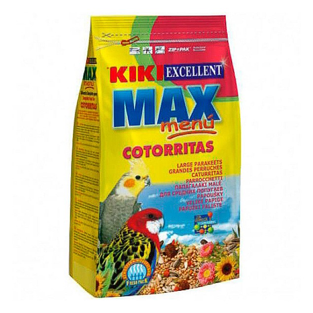 Kiki max menu cotorritas 1kg Imagen de Kiki max menu cotorritas 1kg