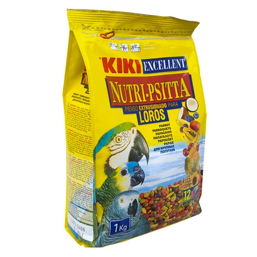 Kiki nutri-psitta para loros 1kg Imagen de Kiki nutri-psitta para loros 1kg