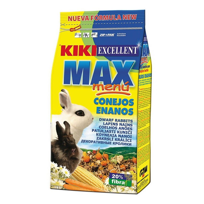 Kiki max menu conejos enanos bolsa 5kgs Imagen de Kiki max menu conejos enanos bolsa 5kgs