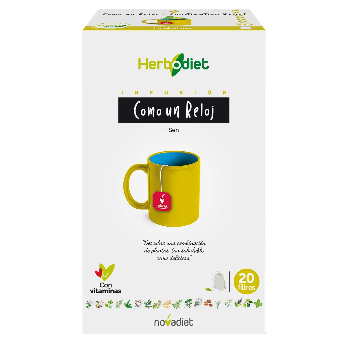 Novadiet Herbodiet como un reloj 20 filtros Imagen de Novadiet Herbodiet como un reloj 20 filtros