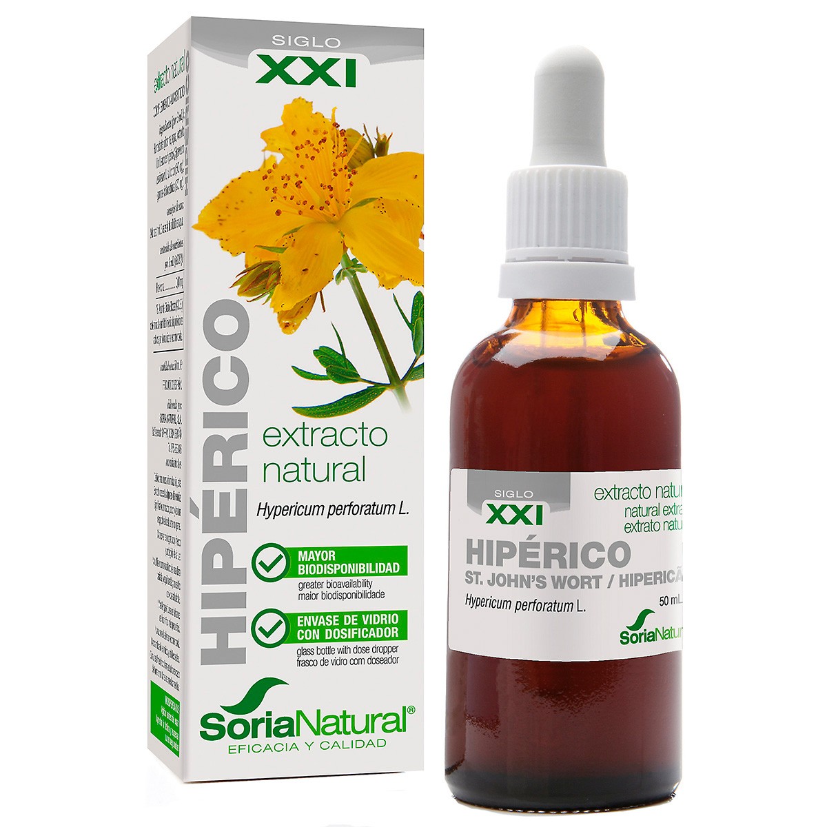Soria Natural Hiperico extracto glicerinado 50ml Imagen de Soria Natural Hiperico extracto glicerinado 50ml