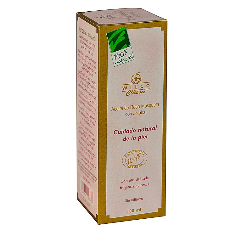 Cien por cien natural Aceite jojoba c/rosa mos 100ml 100% natur Imagen de Cien por cien natural Aceite jojoba c/rosa mos 100ml 100% natur