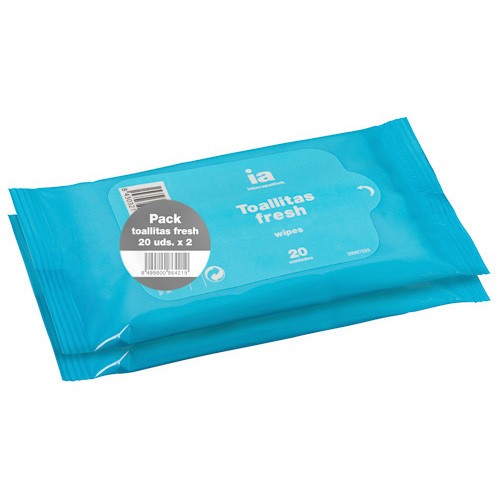 Interapothek pack toallitas fresh 2x20uds Imagen de Interapothek pack toallitas fresh 2x20uds