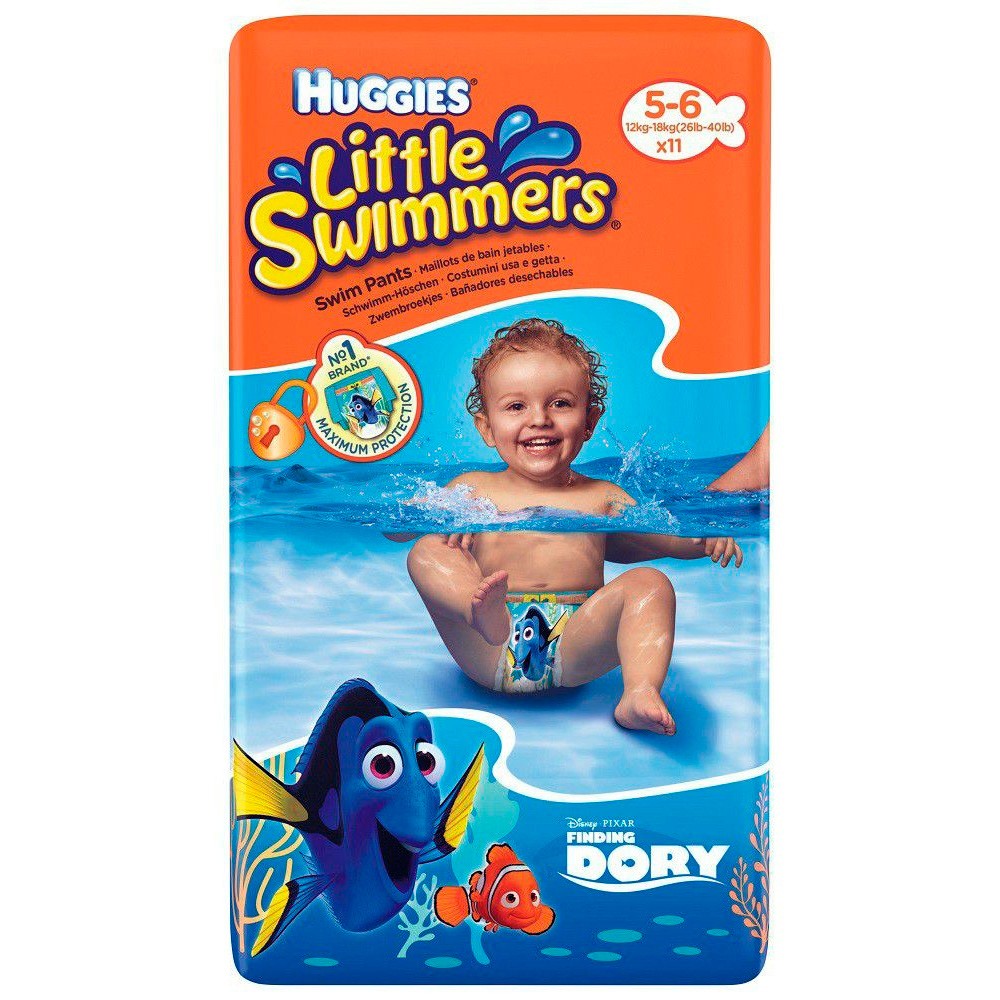 Huggies pañal bañador swimmerr 12-18kg 11uds Imagen de Huggies pañal bañador swimmerr 12-18kg 11uds