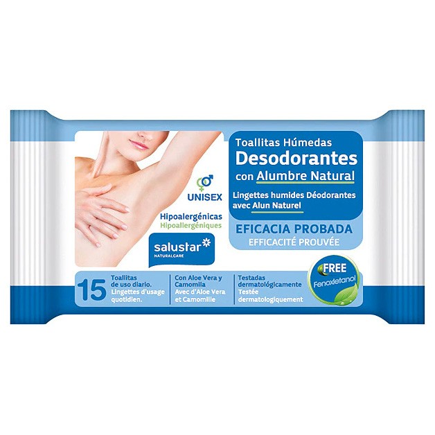 Therascience toallitas desod. Alumbre natural 15 uds Imagen de Therascience toallitas desod. Alumbre natural 15 uds