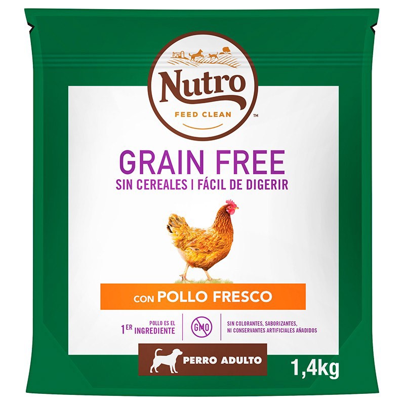Nutro grain free adulto mediano pollo 1,4 kg Imagen de Nutro grain free adulto mediano pollo 1,4 kg