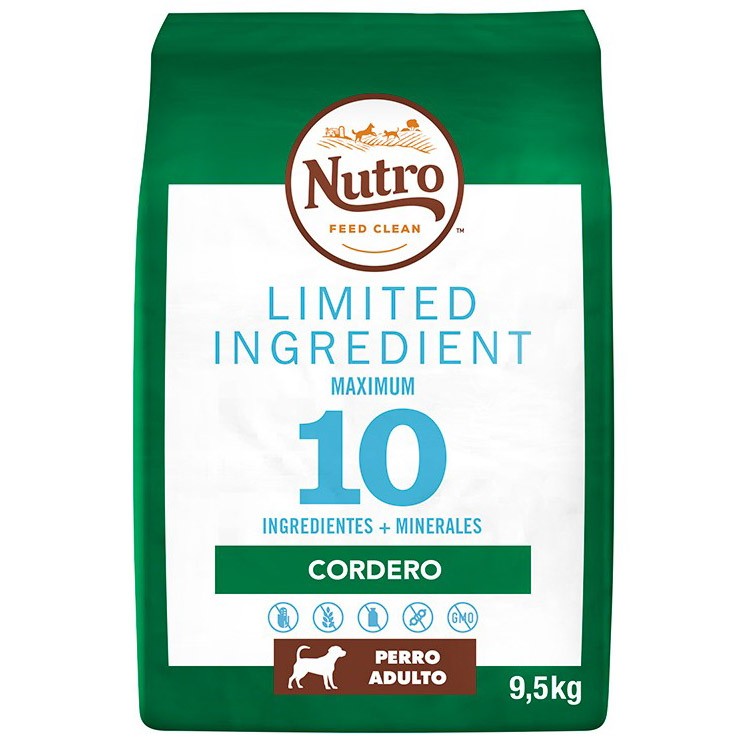 Nutro limited ingredient adulto mediano cordero 9,5 kg Imagen de Nutro limited ingredient adulto mediano cordero 9,5 kg