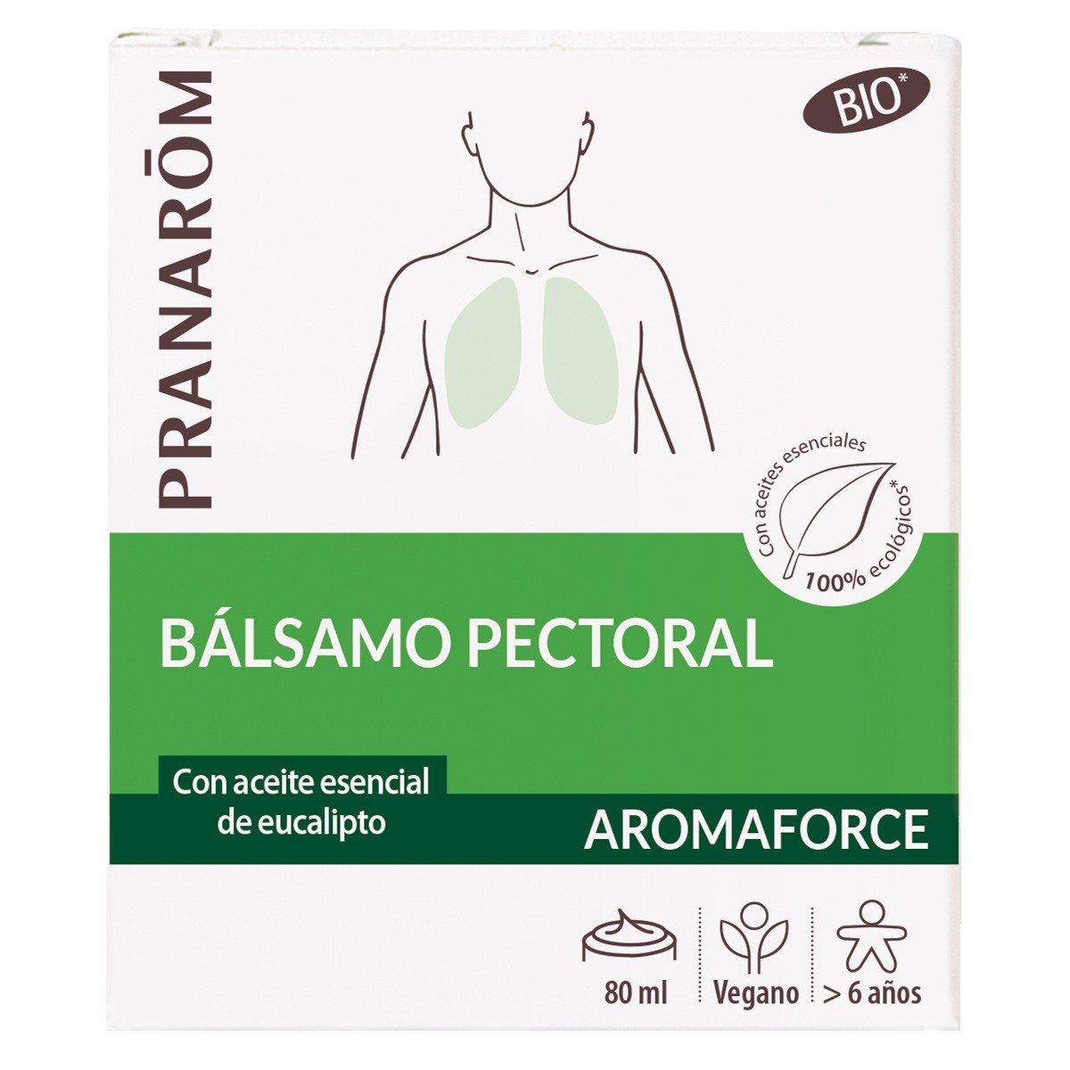 Aromaforce pectoral balsamo bio 80 ml Imagen de Aromaforce pectoral balsamo bio 80 ml