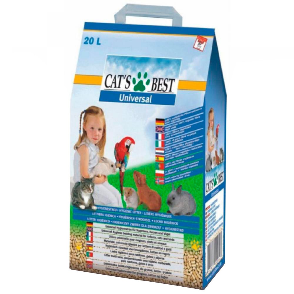 Cats Best Universal lecho ecológico para mascotas 20l Imagen de Cats Best Universal lecho ecológico para mascotas 20l