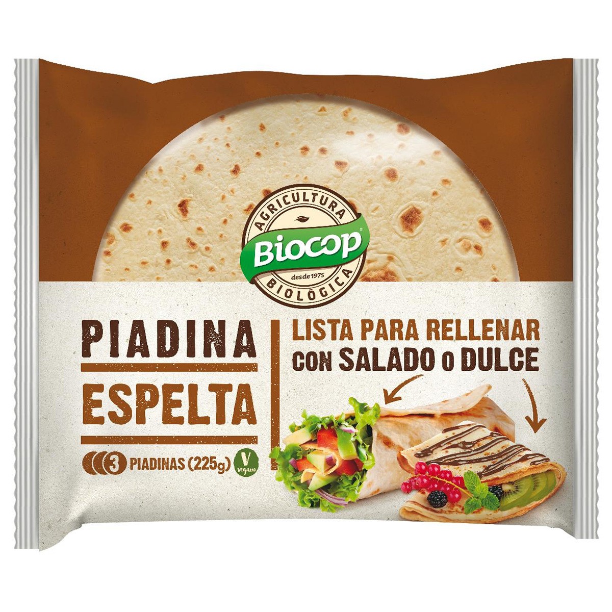 Biocop piadina espelta 225 gramos Imagen de Biocop piadina espelta 225 gramos