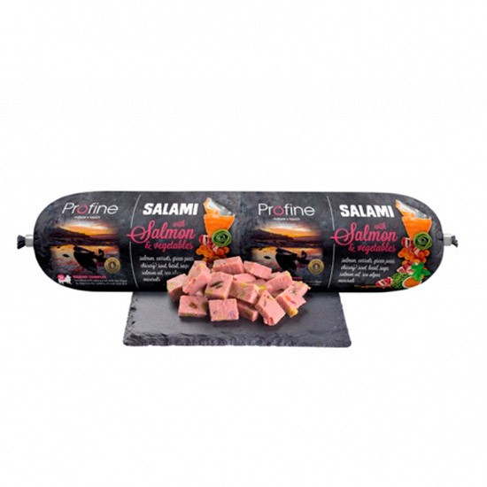Profine salchicha salmón 800 gr Imagen de Profine salchicha salmón 800 gr