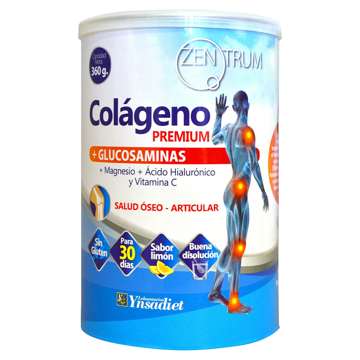 Ynsadiet colágeno premium zentrum 360g Imagen de Ynsadiet colágeno premium zentrum 360g