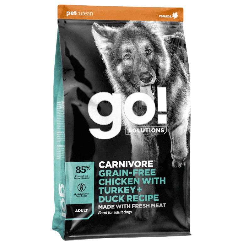 GO! CARNIVORE Grain Free Chicken, Turkey + Duck Adult Dog 1,6kg Imagen de GO! CARNIVORE Grain Free Chicken, Turkey + Duck Adult Dog 1,6kg