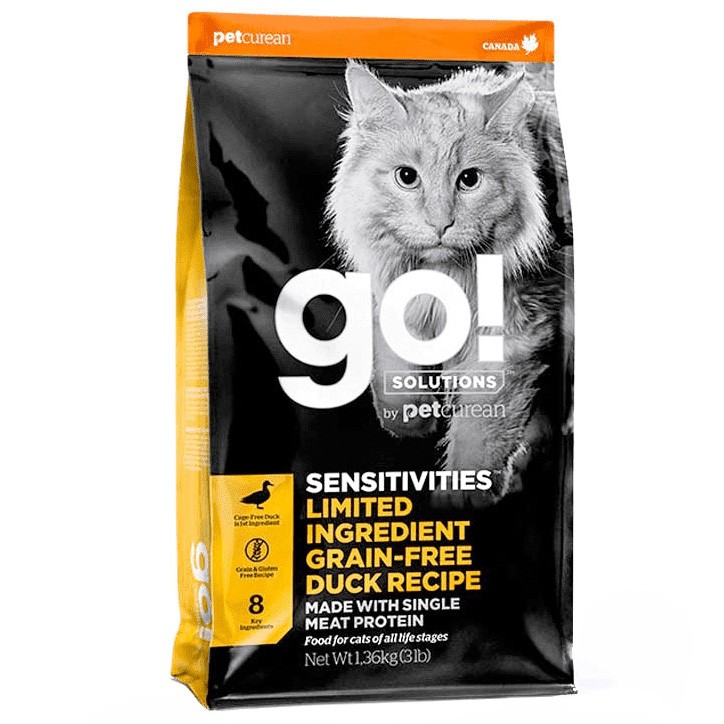 GO! SENSITIVITIES LIMITED INGREDIENT GRAIN FREE DUCK CAT 1,4KG Imagen de GO! SENSITIVITIES LIMITED INGREDIENT GRAIN FREE DUCK CAT 1,4KG