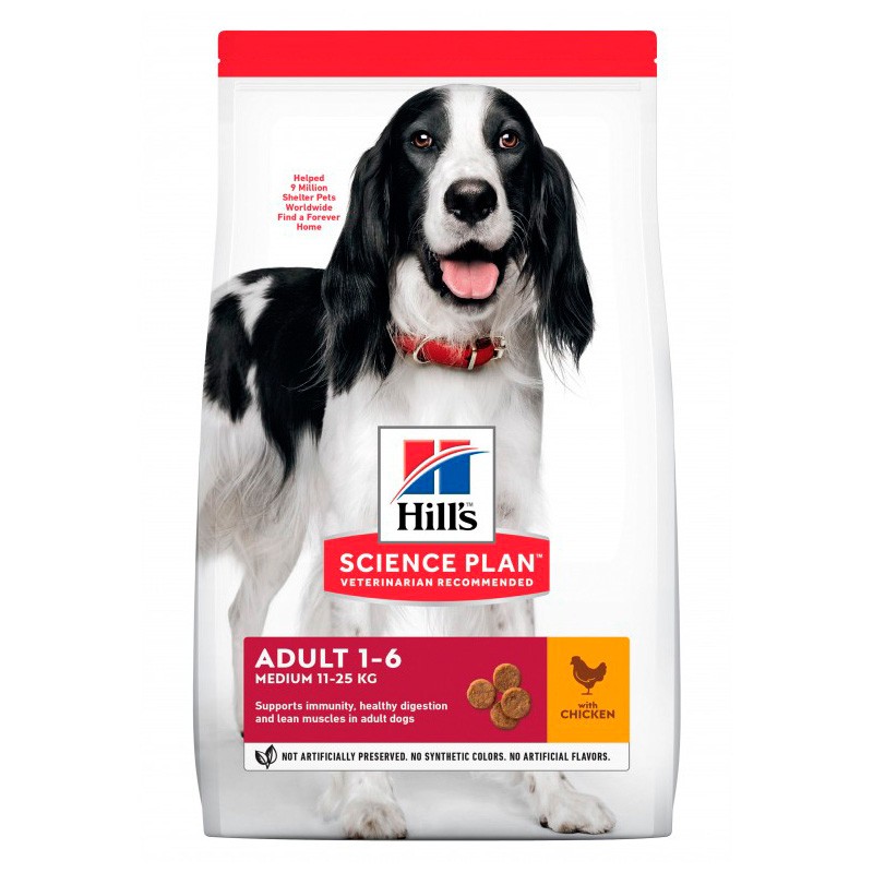 Hills Adult raza mediana 14 kgs Imagen de Hills Adult raza mediana 14 kgs