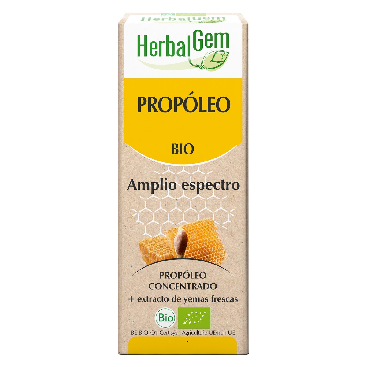 Pranarom Herbalgem propóleo amplio gotas bio 50ml Imagen de Pranarom Herbalgem propóleo amplio gotas bio 50ml