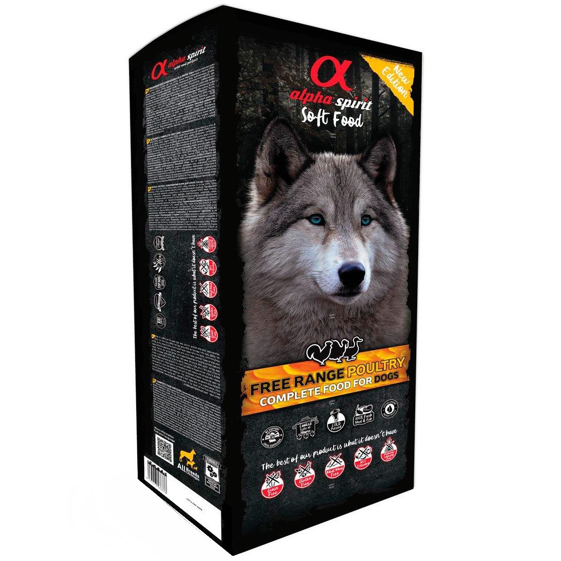 Alpha Spirit alimento semihúmedo para perros de aves de corral 9kg Imagen de Alpha Spirit alimento semihúmedo para perros de aves de corral 9kg