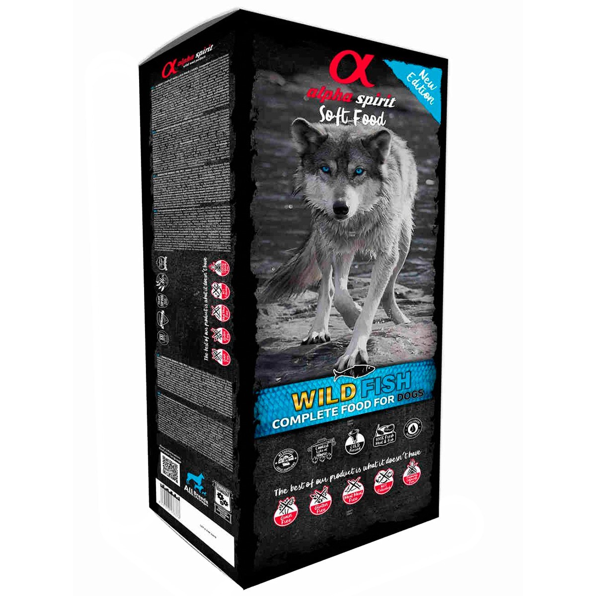 Alpha Spirit alimento semihúmedo para perros de pescado salvaje 9kg Imagen de Alpha Spirit alimento semihúmedo para perros de pescado salvaje 9kg