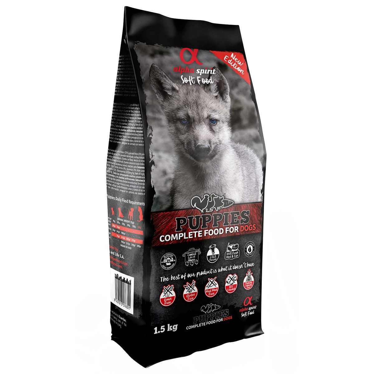 Alpha spirit semihumedo puppies 1,5 kg Imagen de Alpha spirit semihumedo puppies 1,5 kg