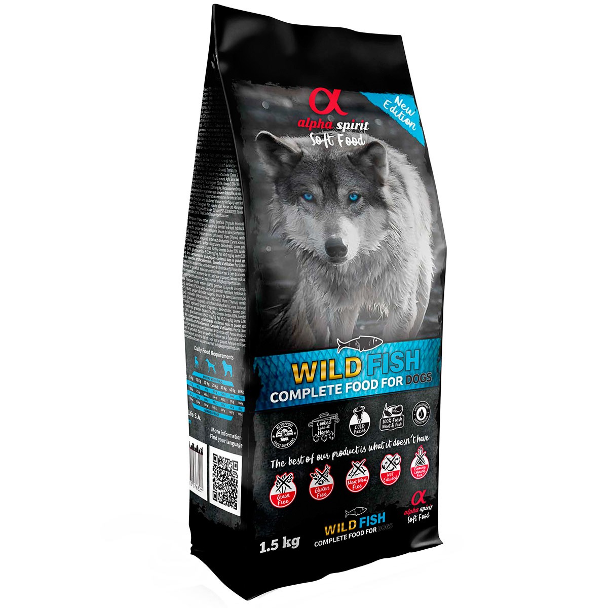 Alpha Spirit alimento semihúmedo para perros de pescado salvaje 1,5kg Imagen de Alpha Spirit alimento semihúmedo para perros de pescado salvaje 1,5kg