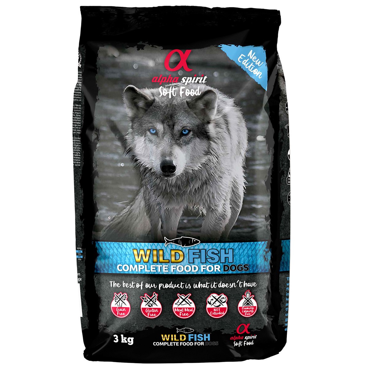 Alpha spirit semihumedo wild fish 3 kg Imagen de Alpha spirit semihumedo wild fish 3 kg