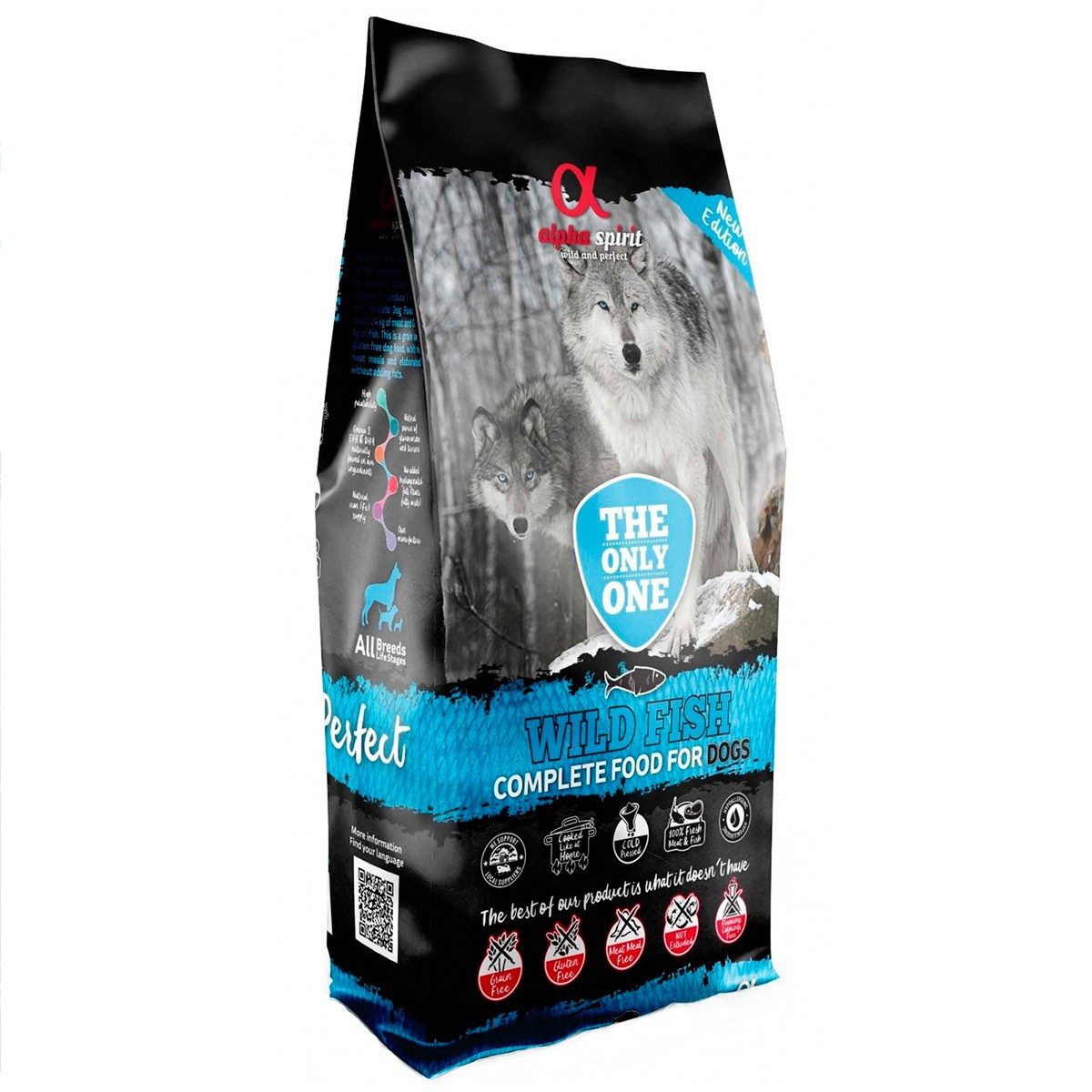 Alpha Spirit The Only One comida completa para perros de pescado salvaje 12kg. Imagen de Alpha Spirit The Only One comida completa para perros de pescado salvaje 12kg.