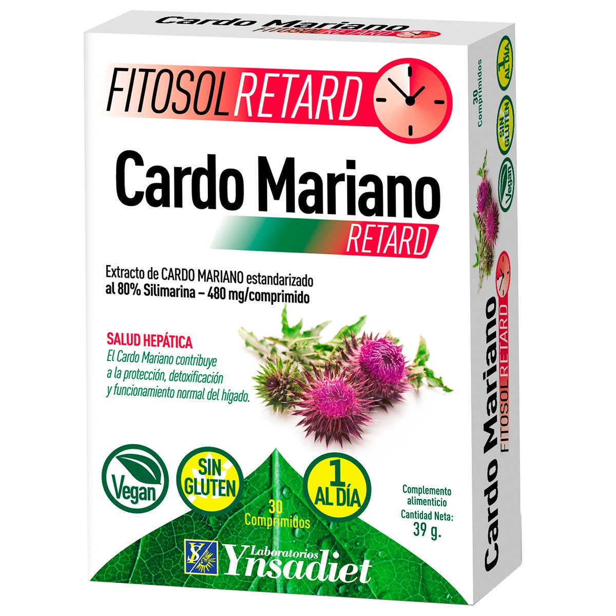 Ynsadiet fitosol retard cardo mariano 30u Imagen de Ynsadiet fitosol retard cardo mariano 30u