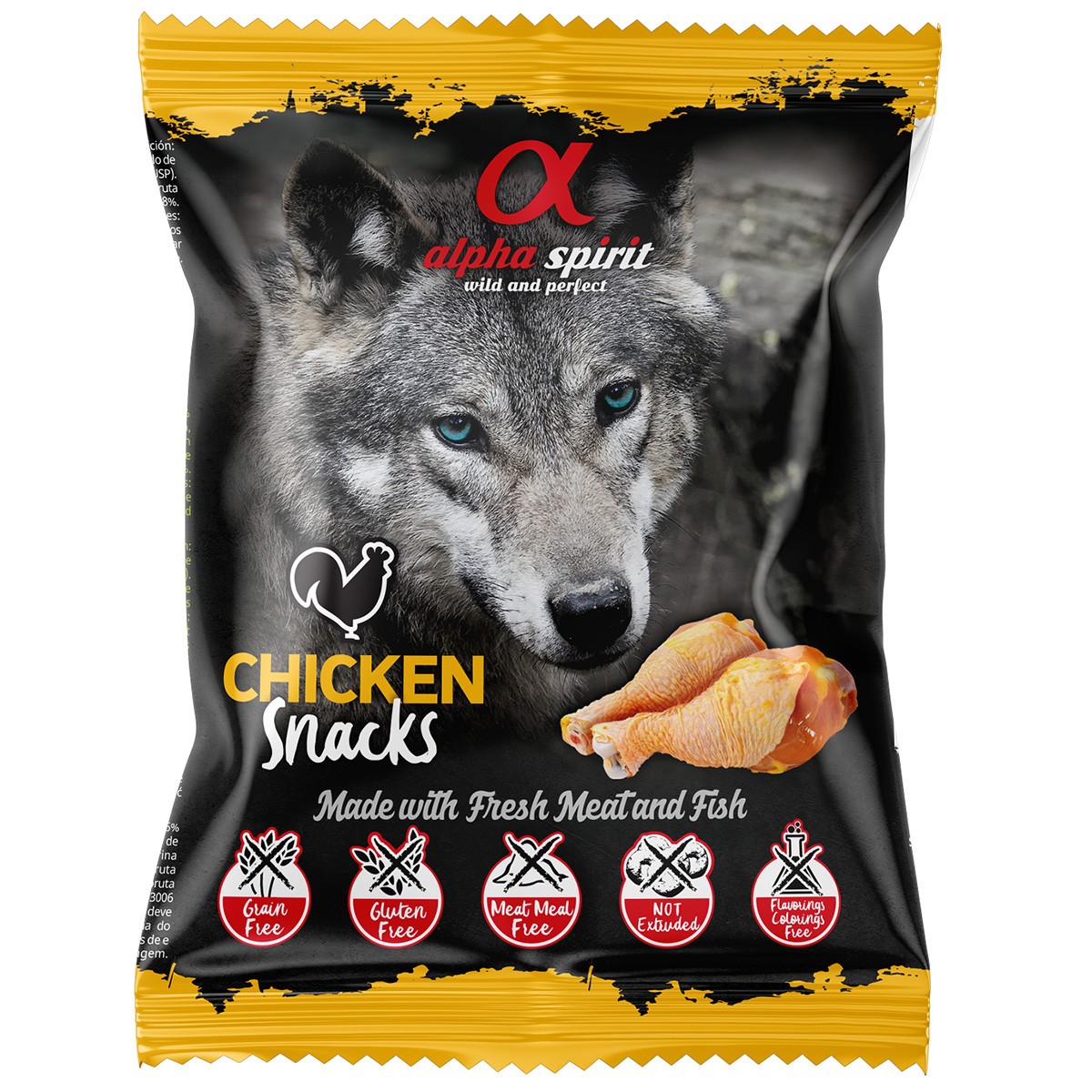 Alpha Spirit snack tacos perro pollo 50 gr (24 uds) Imagen de Alpha Spirit snack tacos perro pollo 50 gr (24 uds)