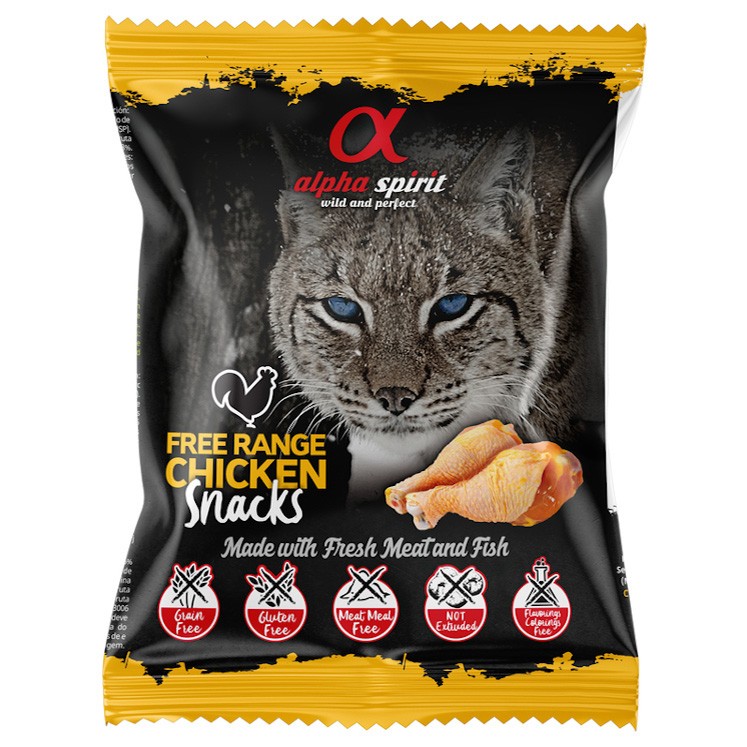 Alpha Spirit snack tacos gato ave 50 gr (24 uds) Imagen de Alpha Spirit snack tacos gato ave 50 gr (24 uds)