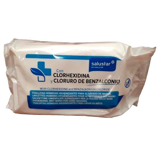 Salustar toallitas higienizantes clorhexidina 10u Imagen de Salustar toallitas higienizantes clorhexidina 10u