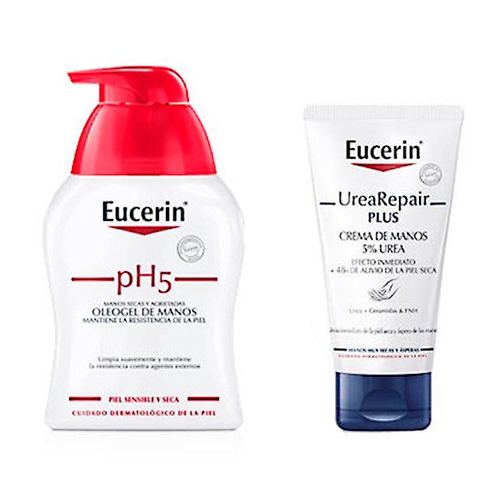 Eucerin oleogel+cr.manos urea pack Imagen de Eucerin oleogel+cr.manos urea pack