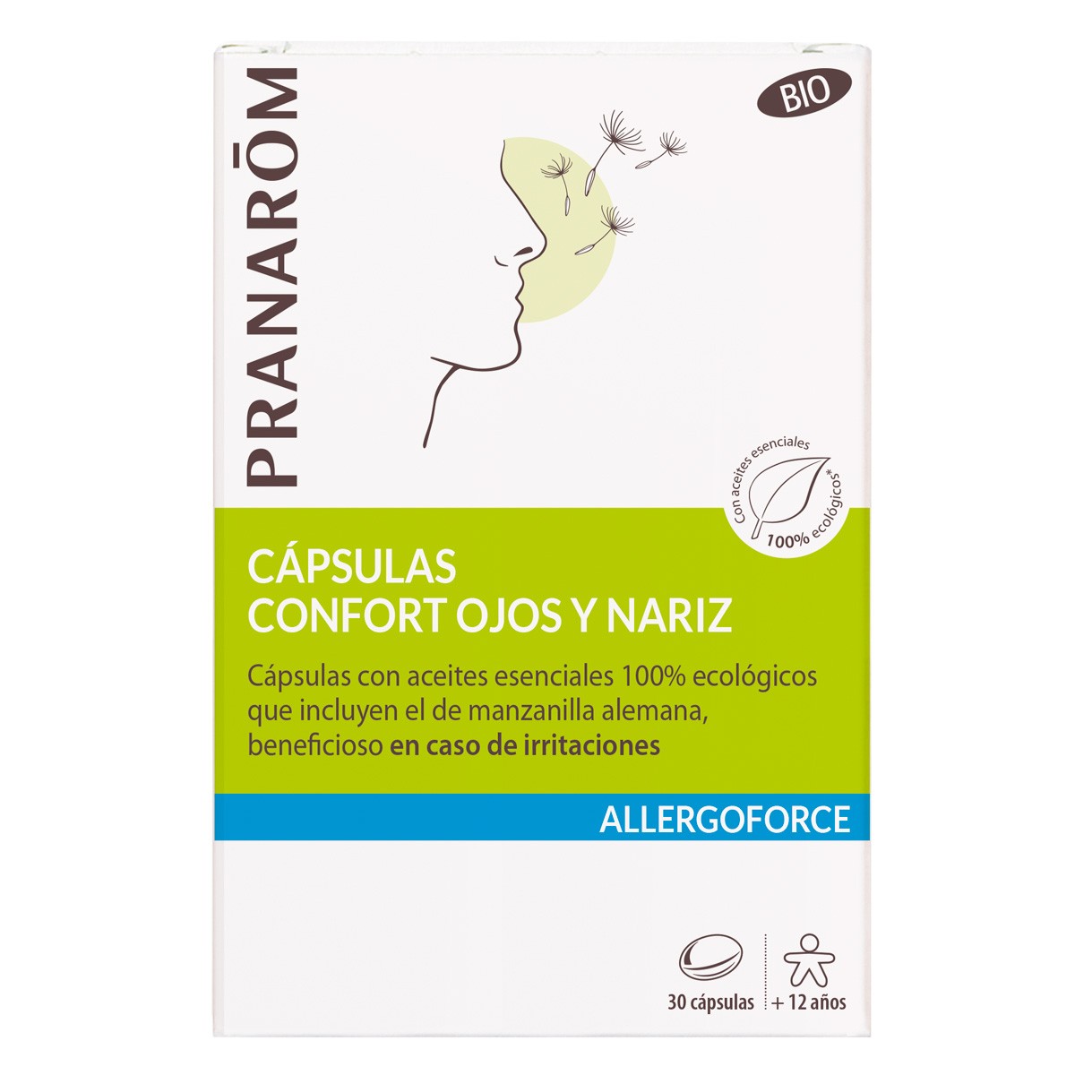 Pranarom Allergoforce Confort Ojos Nariz BIO 30 Capsulas Imagen de Pranarom Allergoforce Confort Ojos Nariz BIO 30 Capsulas