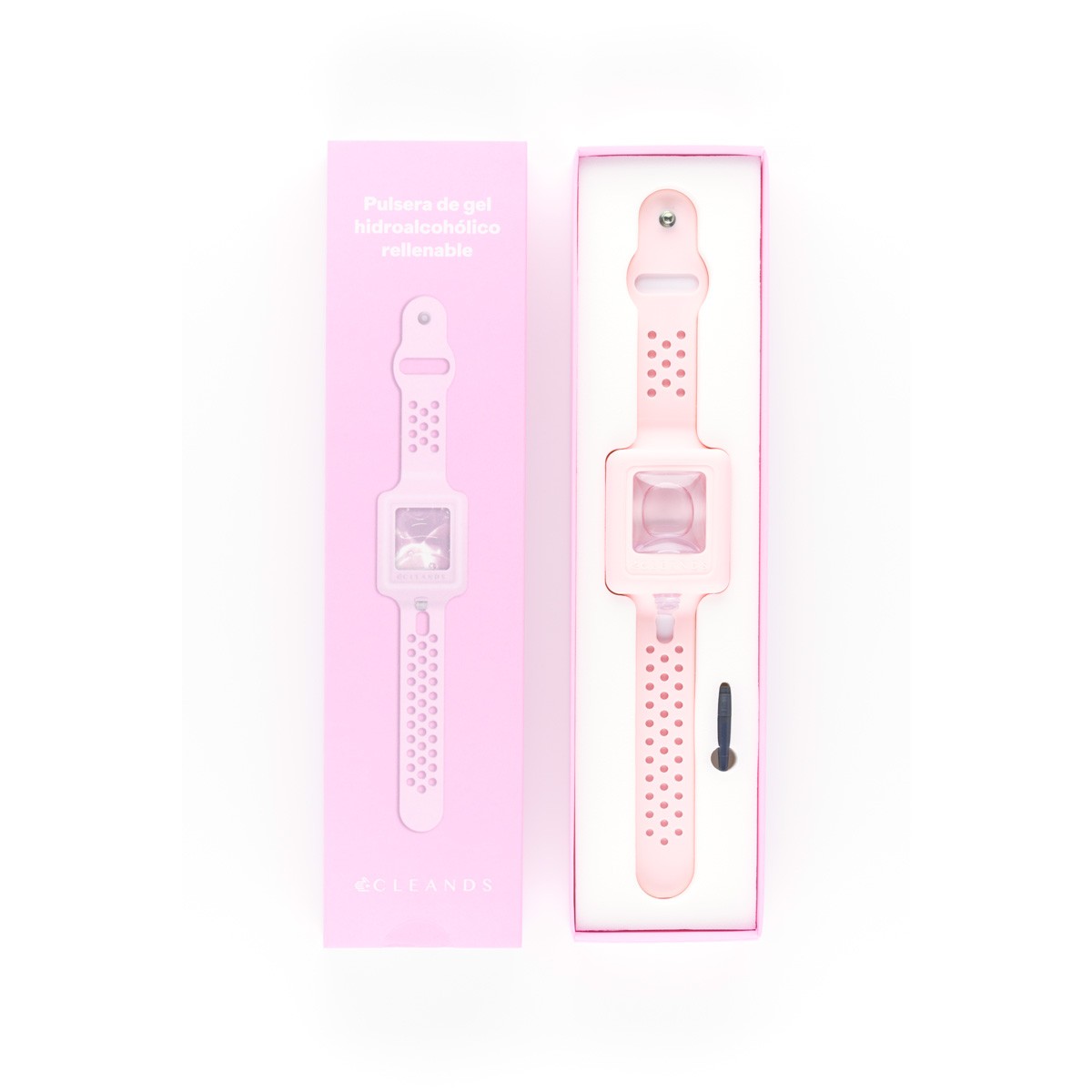 Pulsera gel hidroalcoholico rosa Imagen de Pulsera gel hidroalcoholico rosa