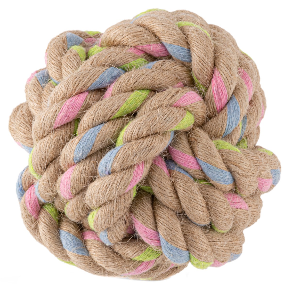 Becorop pelota cañamo algodón L 9cm Imagen de Becorop pelota cañamo algodón L 9cm