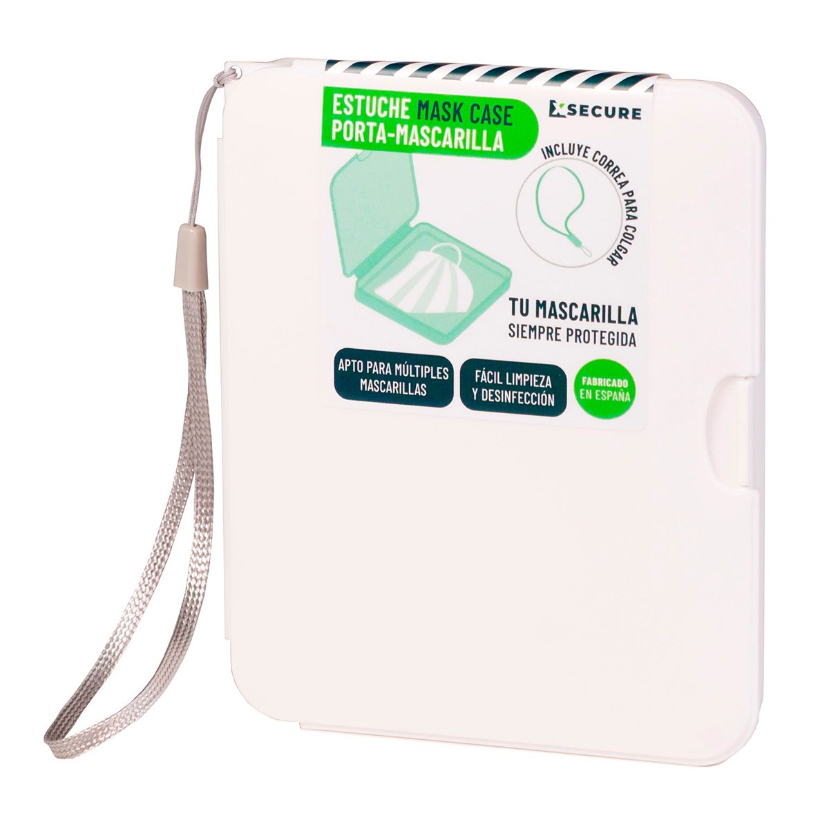 Xsecure Estuche porta mascarillas blanco Imagen de Xsecure Estuche porta mascarillas blanco