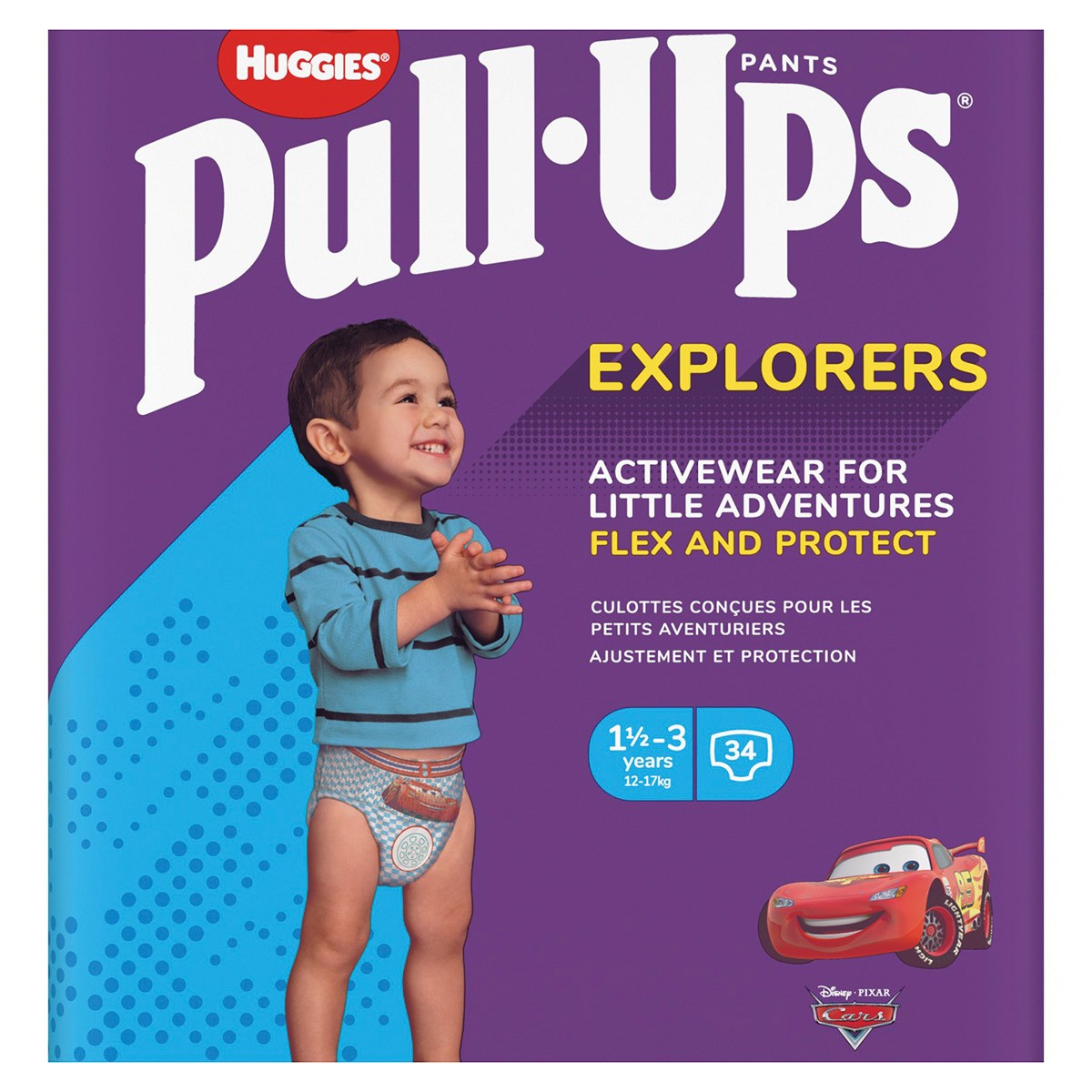 Pañal pants huggies pull-ups niño talla 5 34u Imagen de Pañal pants huggies pull-ups niño talla 5 34u