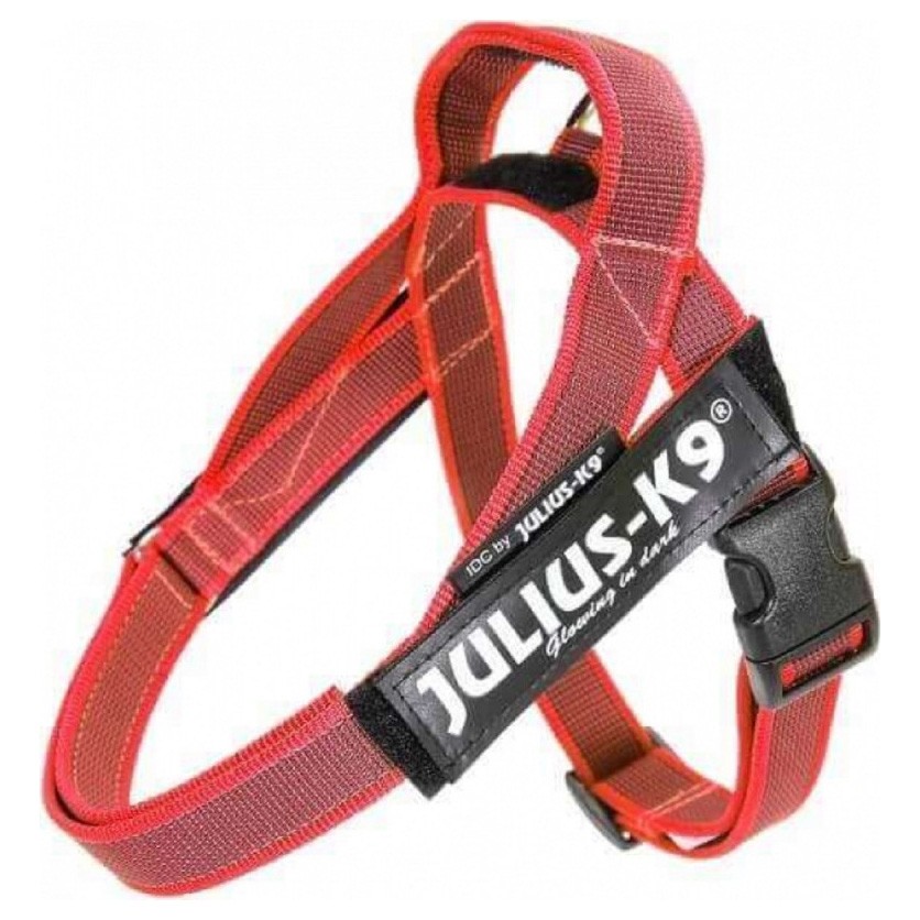 Julius-K9 Arnés IDC de cinta rojo Imagen de Julius-K9 Arnés IDC de cinta rojo