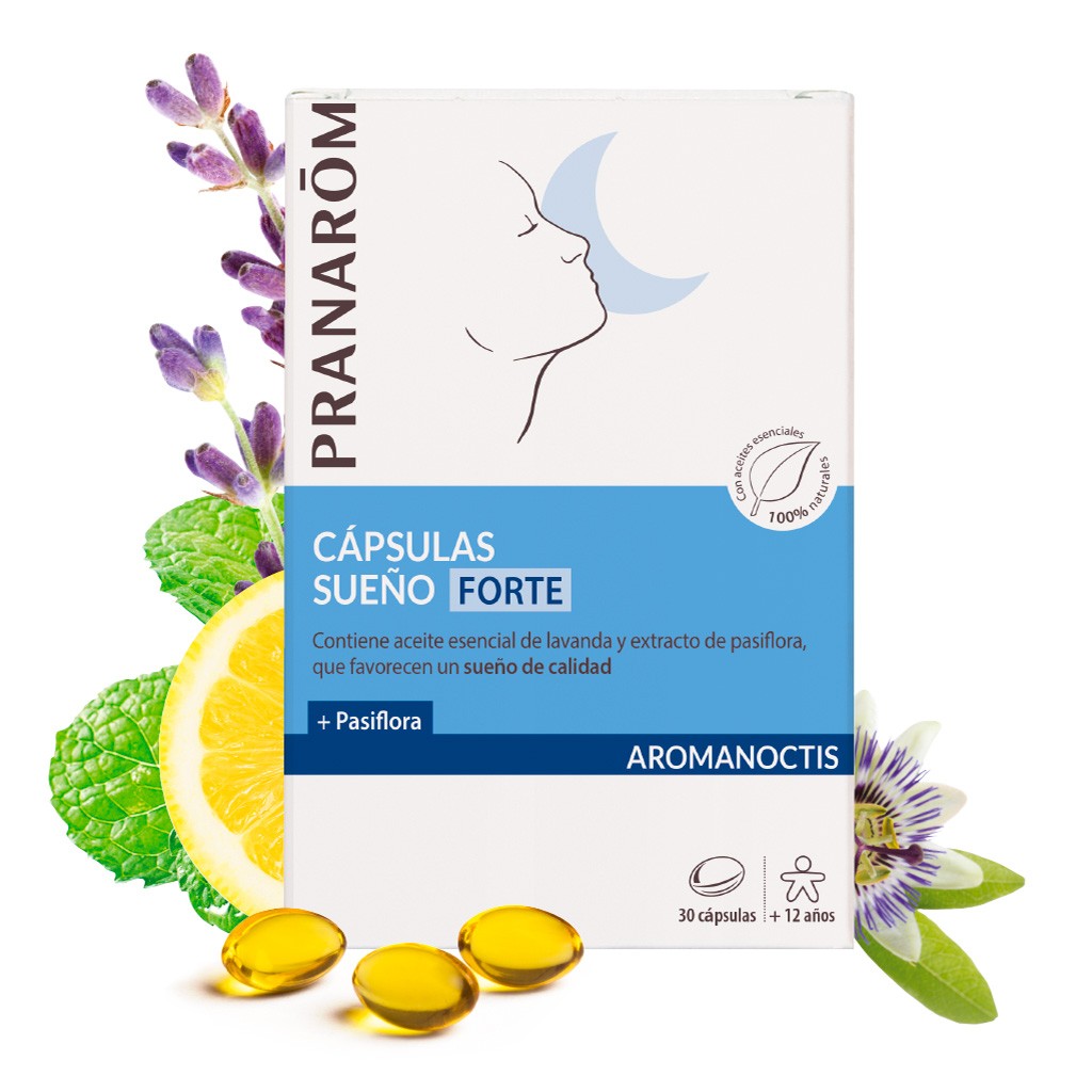 Pranarom Aromanoctis forte sueño 30 cápsulas Imagen de Pranarom Aromanoctis forte sueño 30 cápsulas