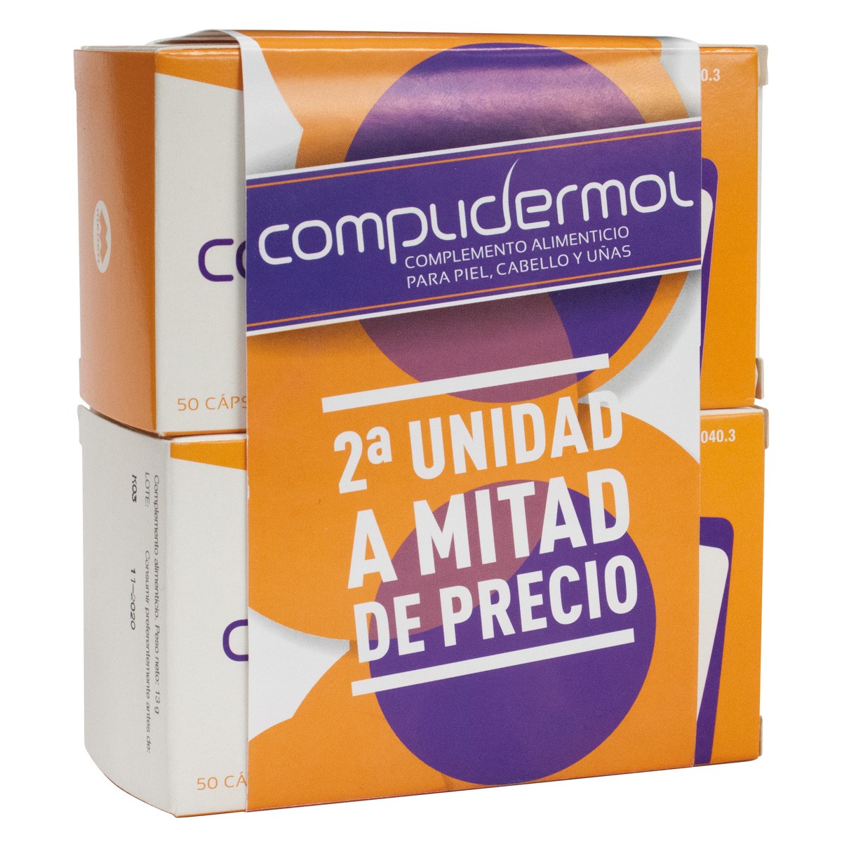 Forte Pharma Complidermol 50 caps, Duplo Imagen de Forte Pharma Complidermol 50 caps, Duplo