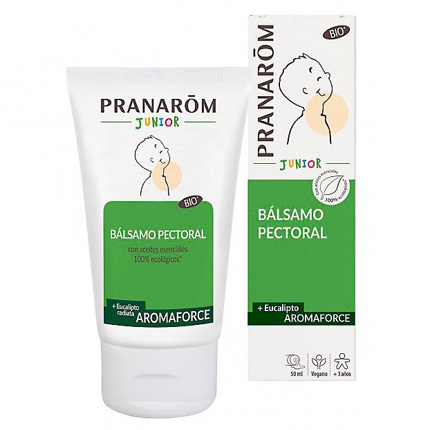 Pranarom junior aromaforce bálsamo pectoral bio de 50ml Imagen de Pranarom junior aromaforce bálsamo pectoral bio de 50ml