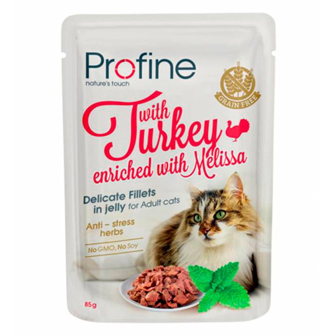 Profine cat pouch pavo 24x85g Imagen de Profine cat pouch pavo 24x85g