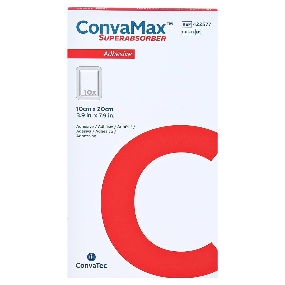 Convamax Superabsorber 10x20cm adhesivo Imagen de Convamax Superabsorber 10x20cm adhesivo