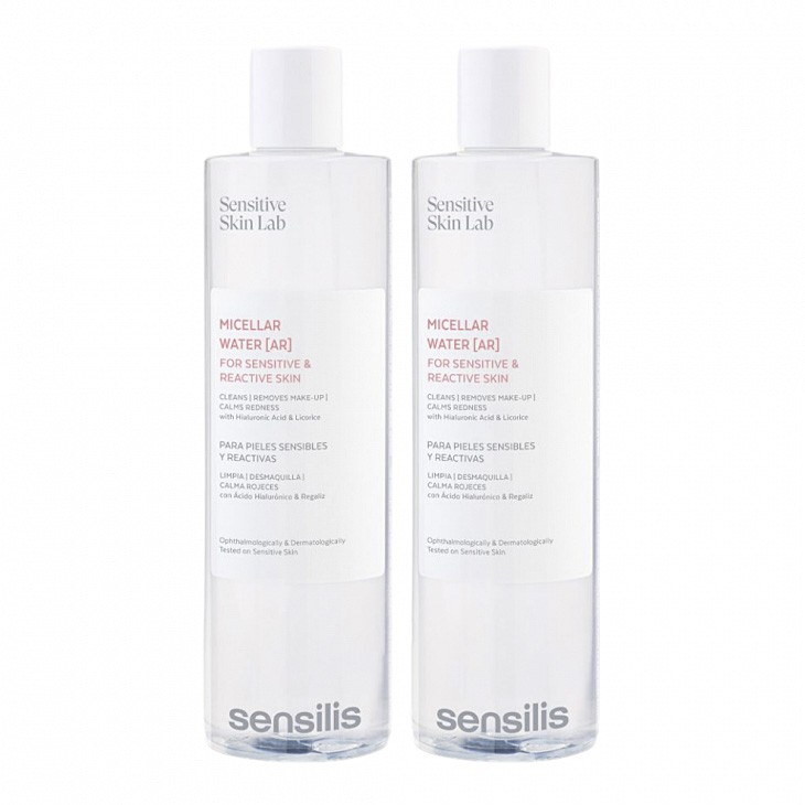Sensilis pack agua micelar para piel sensible 2x400ml Imagen de Sensilis pack agua micelar para piel sensible 2x400ml