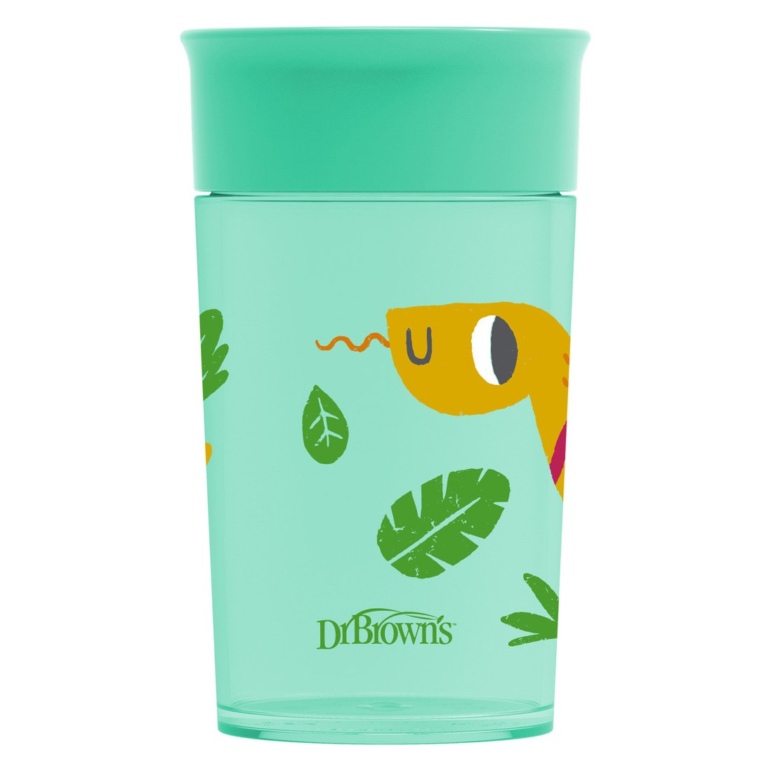 DrBrown's vaso de transicion sin boquilla verde asas 300ml Imagen de DrBrown's vaso de transicion sin boquilla verde asas 300ml